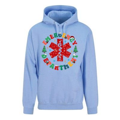 Emergency Department Christmas Ed Tech Nurse Merry Xmas Unisex Surf Hoodie