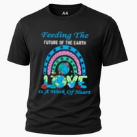 Earth Day Chef Lunch Lady Feeding Is A Work Of Heart Performance Shirt