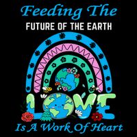 Earth Day Chef Lunch Lady Feeding Is A Work Of Heart 7-Panel Snapback Hat