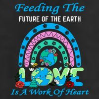 Earth Day Chef Lunch Lady Feeding Is A Work Of Heart 11oz C Handle Ceramic Mug