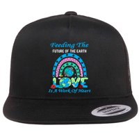Earth Day Chef Lunch Lady Feeding Is A Work Of Heart Flatbill Hat