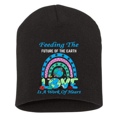 Earth Day Chef Lunch Lady Feeding Is A Work Of Heart Short Acrylic Beanie