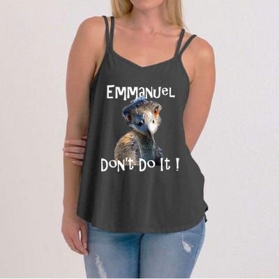 Emmanuel DonT Do It Funny Viral Emu Women's Strappy Tank