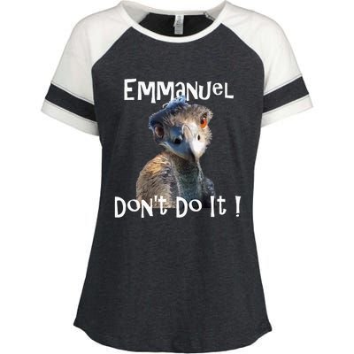 Emmanuel DonT Do It Funny Viral Emu Enza Ladies Jersey Colorblock Tee