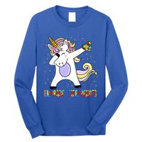 Embrace Differences Dabbing Unicorn Autism Awareness Gift Long Sleeve Shirt