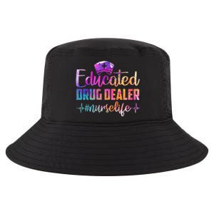 Educated Drug Dealer Nurse Life Funny Nurse Heart Beat Cool Comfort Performance Bucket Hat