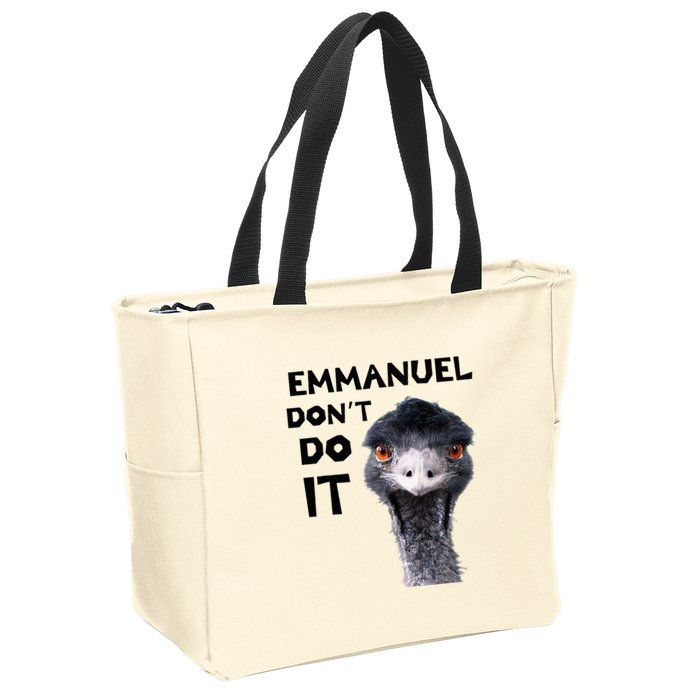 Emmanuel DonT Do It Viral Emu Zip Tote Bag