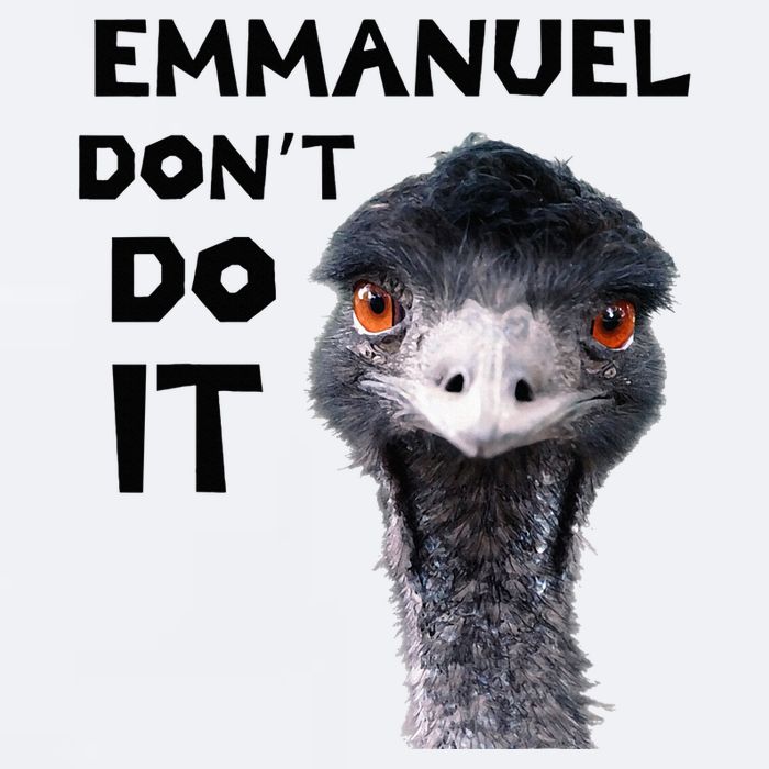 Emmanuel DonT Do It Viral Emu Sueded Cloud Jersey T-Shirt