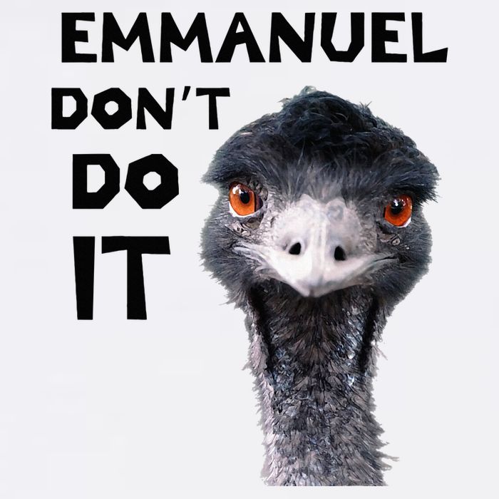 Emmanuel DonT Do It Viral Emu T-Shirt