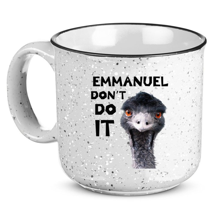 Emmanuel DonT Do It Viral Emu 15oz Campfire Ceramic Mug