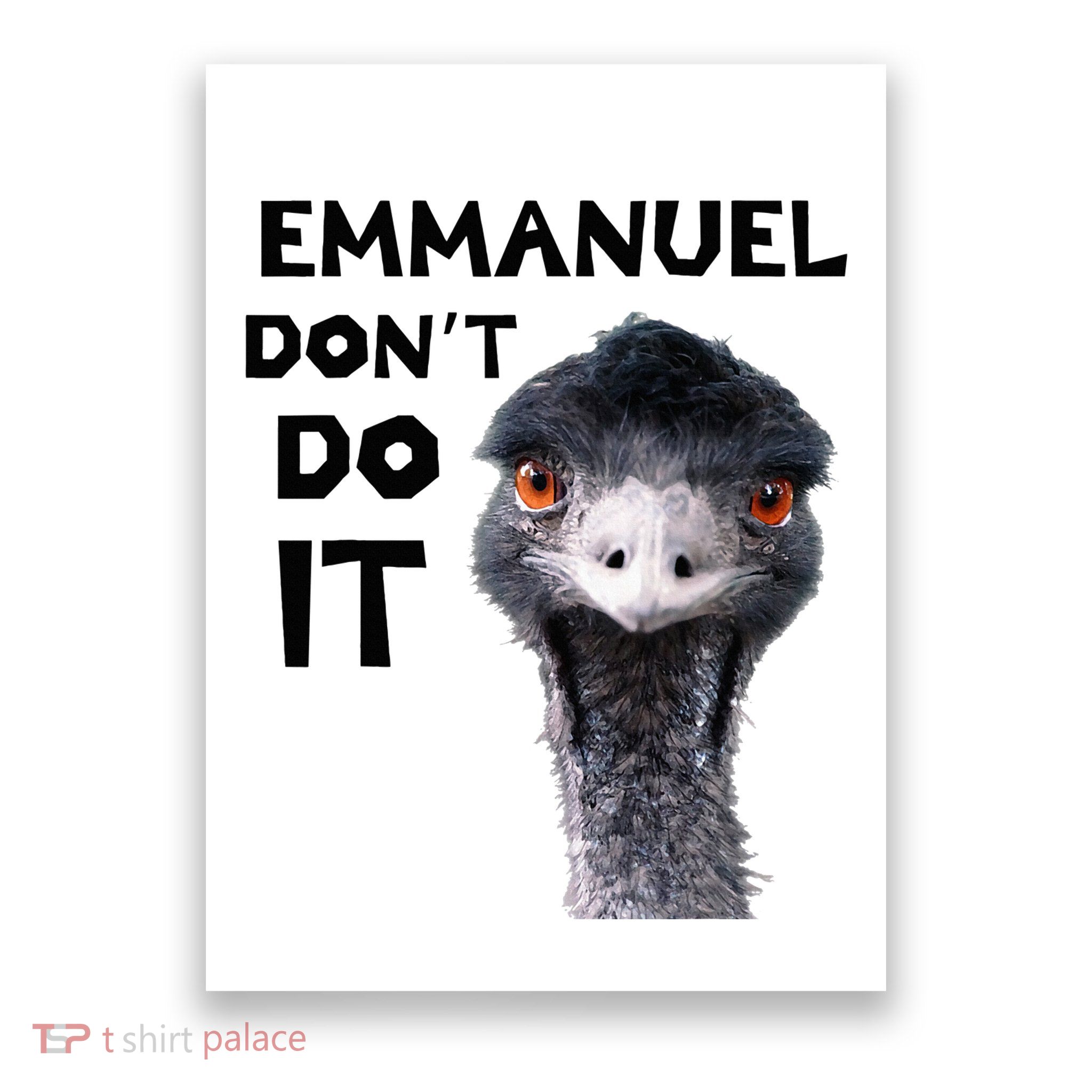 Emmanuel DonT Do It Viral Emu Poster
