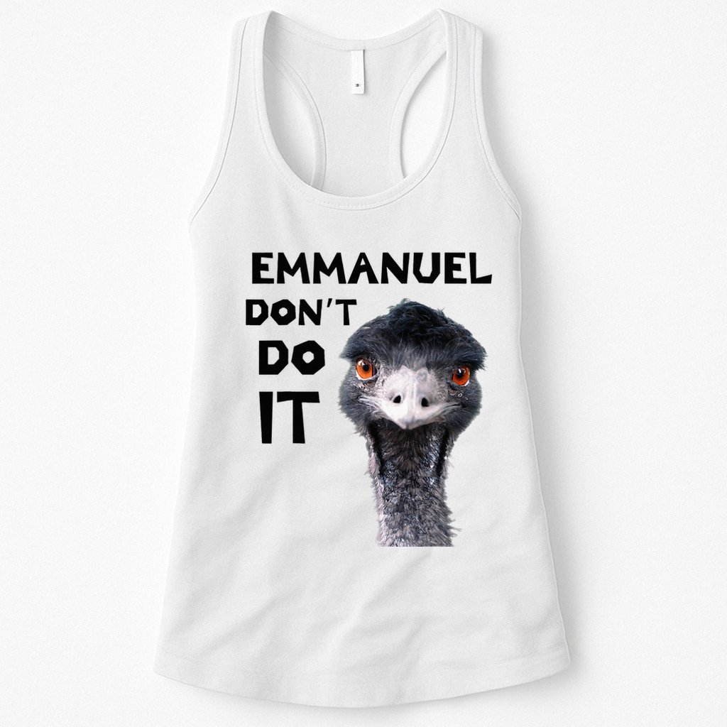Emmanuel DonT Do It Viral Emu Womens Tank Top