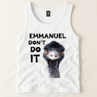 Emmanuel DonT Do It Viral Emu Tank Top