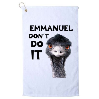 Emmanuel DonT Do It Viral Emu Golf Towel