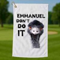 Emmanuel DonT Do It Viral Emu Golf Towel