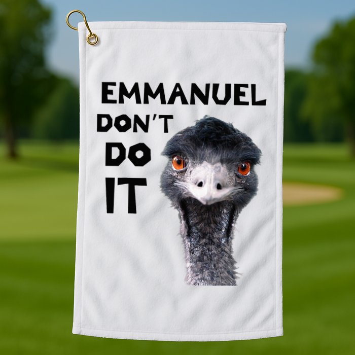 Emmanuel DonT Do It Viral Emu Golf Towel