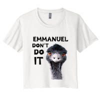 Emmanuel DonT Do It Viral Emu Crop Top