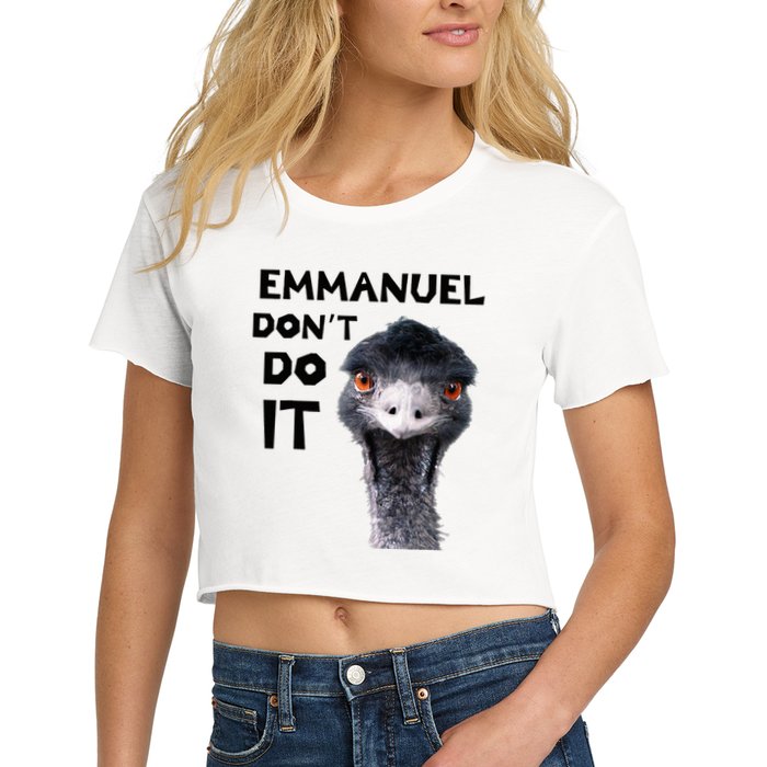 Emmanuel DonT Do It Viral Emu Crop Top