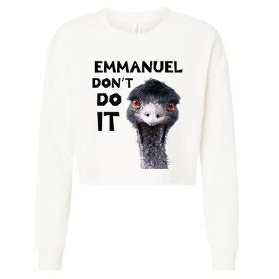 Emmanuel DonT Do It Viral Emu Cropped Pullover Crew