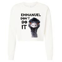 Emmanuel DonT Do It Viral Emu Cropped Pullover Crew