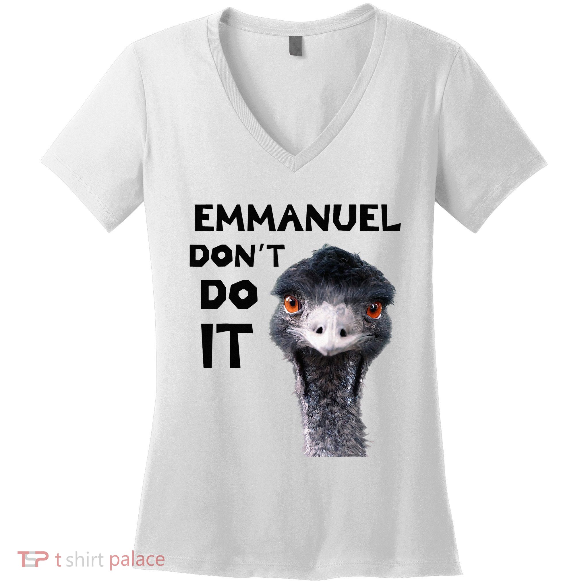 Emmanuel DonT Do It Viral Emu Women's V-Neck T-Shirt
