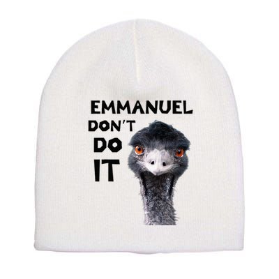 Emmanuel DonT Do It Viral Emu Short Acrylic Beanie