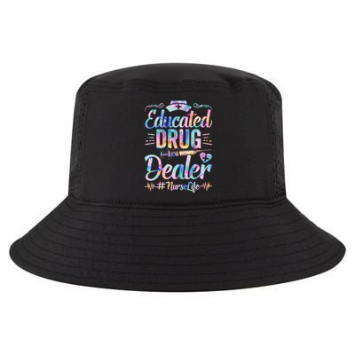 Educated Drug Dealer Nurse Life Funny Nurse Heart Beat Gift Cool Comfort Performance Bucket Hat