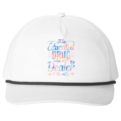 Educated Drug Dealer Nurse Life Funny Nurse Heart Beat Gift Snapback Five-Panel Rope Hat