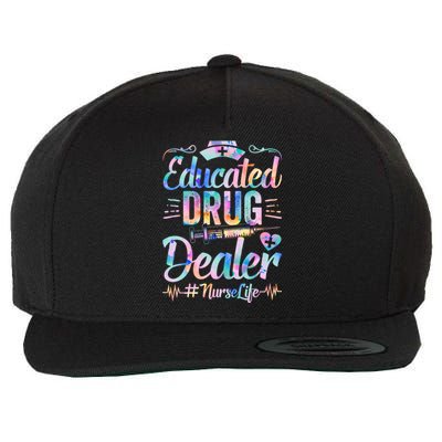 Educated Drug Dealer Nurse Life Funny Nurse Heart Beat Gift Wool Snapback Cap