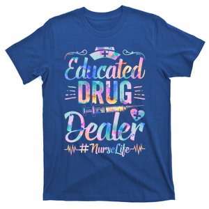 Educated Drug Dealer Nurse Life Funny Nurse Heart Beat Gift T-Shirt