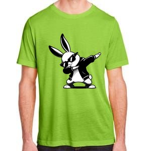 Easter Day Dabbing Bunny Rabbit Hip Hop Easter Baket Adult ChromaSoft Performance T-Shirt