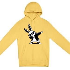 Easter Day Dabbing Bunny Rabbit Hip Hop Easter Baket Premium Pullover Hoodie