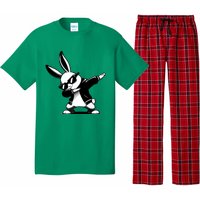 Easter Day Dabbing Bunny Rabbit Hip Hop Easter Baket Pajama Set