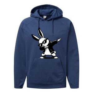 Easter Day Dabbing Bunny Rabbit Hip Hop Easter Baket Performance Fleece Hoodie