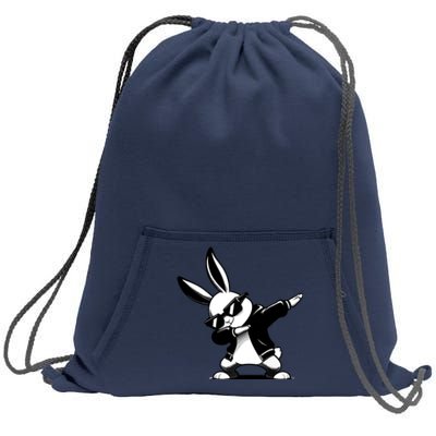 Easter Day Dabbing Bunny Rabbit Hip Hop Easter Baket Sweatshirt Cinch Pack Bag