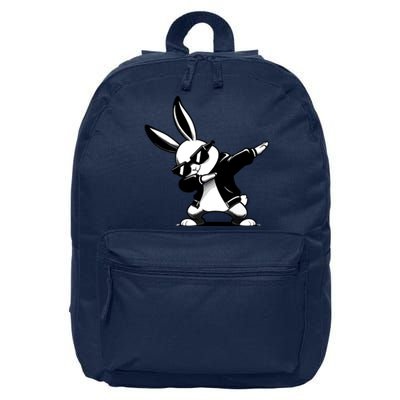 Easter Day Dabbing Bunny Rabbit Hip Hop Easter Baket 16 in Basic Backpack