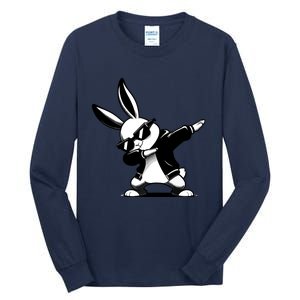 Easter Day Dabbing Bunny Rabbit Hip Hop Easter Baket Tall Long Sleeve T-Shirt