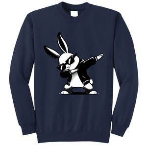 Easter Day Dabbing Bunny Rabbit Hip Hop Easter Baket Tall Sweatshirt