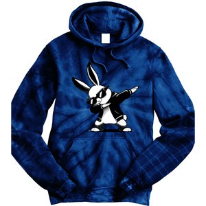 Easter Day Dabbing Bunny Rabbit Hip Hop Easter Baket Tie Dye Hoodie