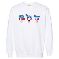 Elephant Dog Donkey Choose My Dog Would Do A Better Job Garment-Dyed Sweatshirt