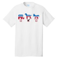 Elephant Dog Donkey Choose My Dog Would Do A Better Job Tall T-Shirt