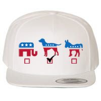 Elephant Dog Donkey Choose My Dog Would Do A Better Job Wool Snapback Cap