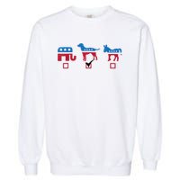 Elephant Dog Donkey Choose My Dog Would Do A Better Job Garment-Dyed Sweatshirt