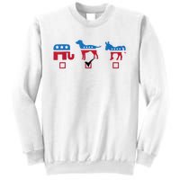 Elephant Dog Donkey Choose My Dog Would Do A Better Job Sweatshirt