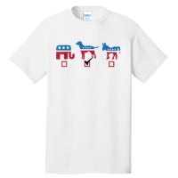 Elephant Dog Donkey Choose My Dog Would Do A Better Job Tall T-Shirt