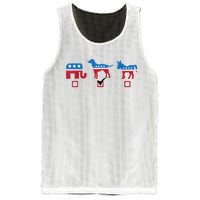 Elephant Dog Donkey Choose My Dog Would Do A Better Job Mesh Reversible Basketball Jersey Tank