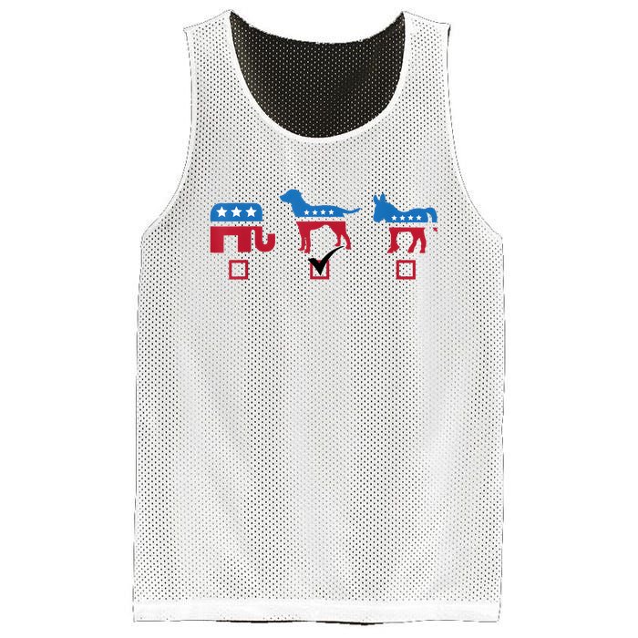 Elephant Dog Donkey Choose My Dog Would Do A Better Job Mesh Reversible Basketball Jersey Tank