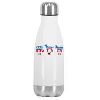 Elephant Dog Donkey Choose My Dog Would Do A Better Job Stainless Steel Insulated Water Bottle