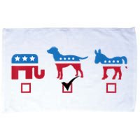 Elephant Dog Donkey Choose My Dog Would Do A Better Job Microfiber Hand Towel