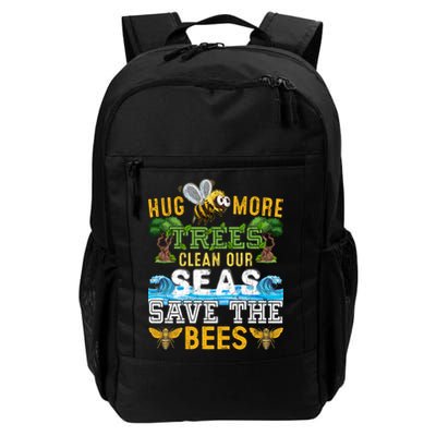 Earth Day Design Hug More Trees Clean Our Seas Save The Bees Gift Backpack